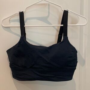 Lululemon Sports style bra, navy with black shoulder straps, size 8